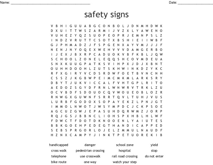 Lab safety word search answers