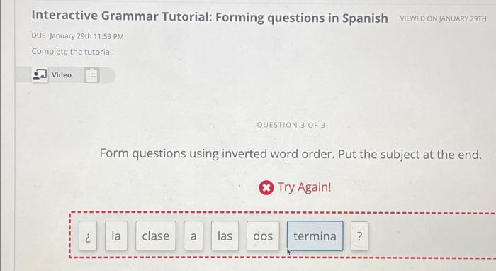 Interactive grammar tutorial numbers 31 and higher