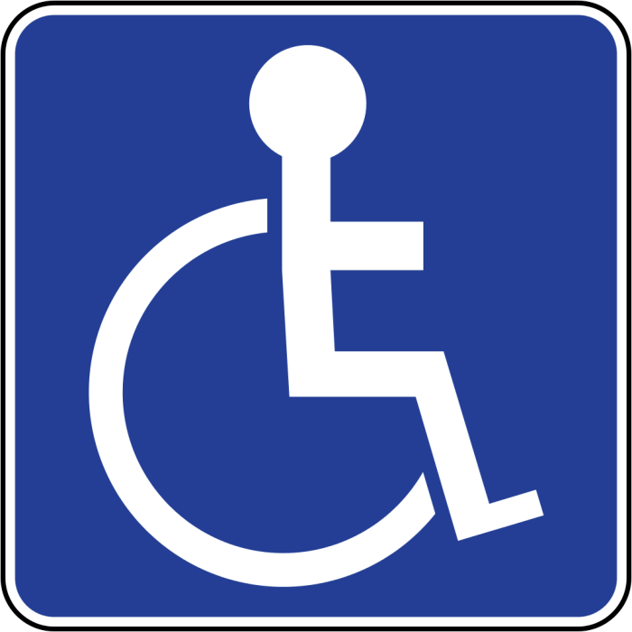 Handicap logo accessible clipart handicapped cripple disabled word patrons parking accessibility access library disability logos wheelchair vs laws jpeg im