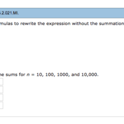 Use the summation notation to rewrite the following expression